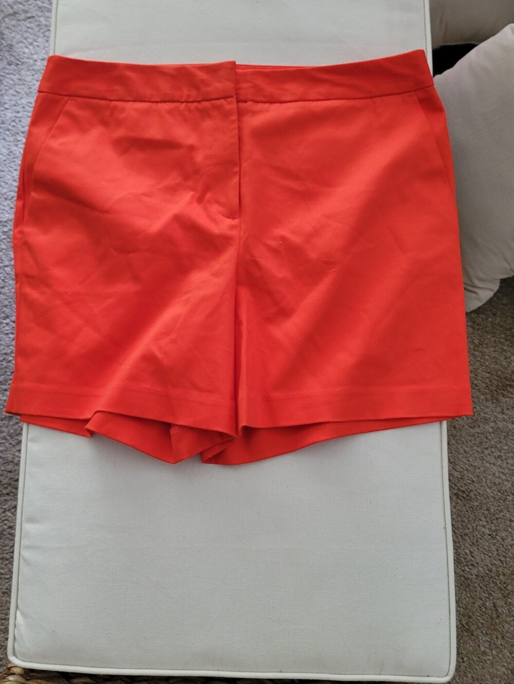Worthington Red-Orange Tailored Shorts